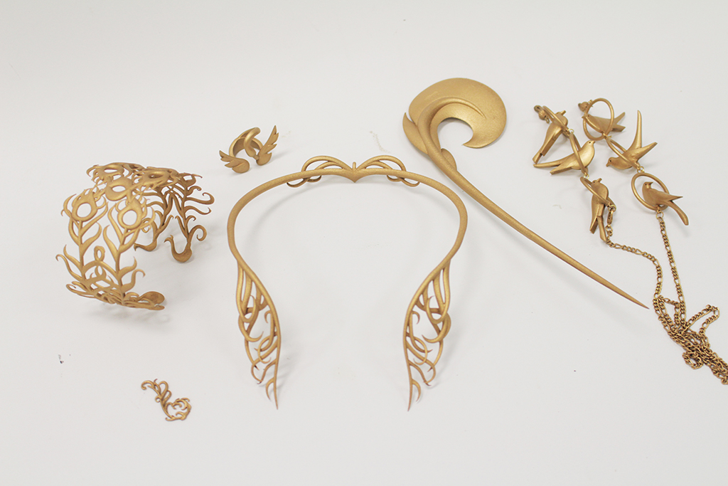 Chinese Story Inspired 3D Printing Jewelry--The Empress and Concubines at NTU ADM Portfolio