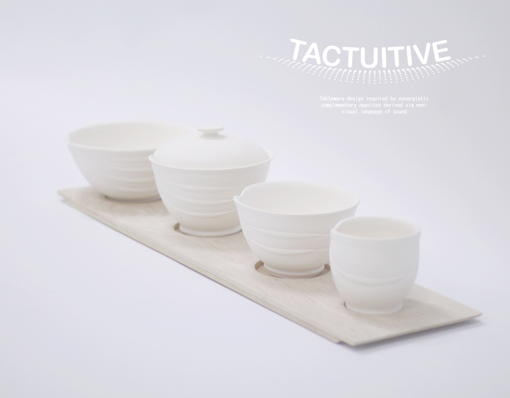 Tableware Design Inspired by Synergistic Complementary Opposites Derived via Non-Visual Language of Sound at NTU ADM Portfolio
