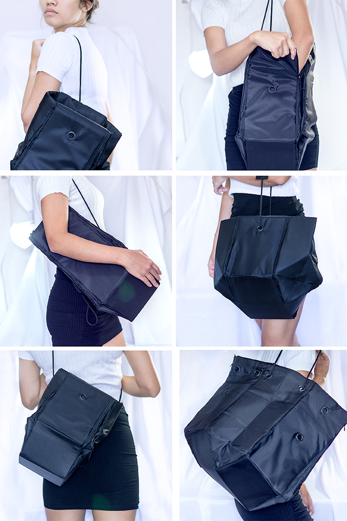 The Everyday Bag- One bag; multiple ways to use it at NTU ADM Portfolio