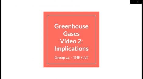 Group 42 Video 2 - Global Climate Change: The Implications of Greenhouse Gases
