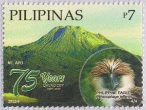 Philippines 2012 Apo volcano mountain stamp