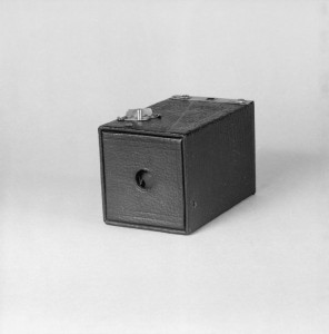 A Kodak No 1 Brownie Model B box camera (manufactured 1900 - 1915).