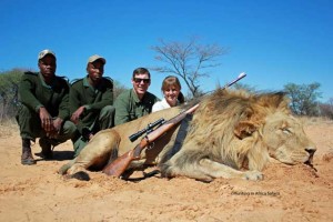 Poaching of Lions in South Africa by foreigners. Image from: http://corvinusonline.blog.hu/2014/01/05/a_vadaszat_tisztessege