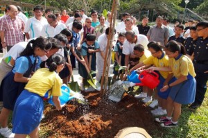 Tree-planting ceremony at CGS Carnival at NorthEast