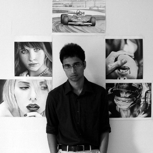 Monochrome Realism Art Exhibition : Realistic Pencil Artworks by Sachin Kamnath @ ADM Library