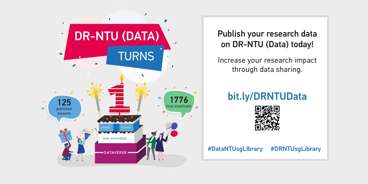 DR-NTU (Data) turns 1! Increase your research impact via data sharing