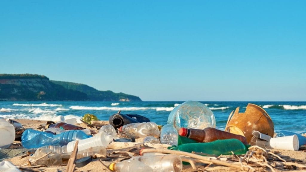 Beach with Plastic